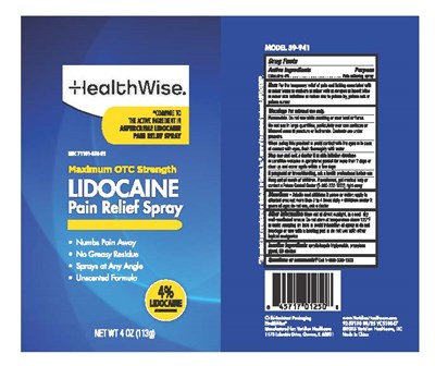 Label (92 59130 0825 Can Lidocaine Spray For Daily Med)